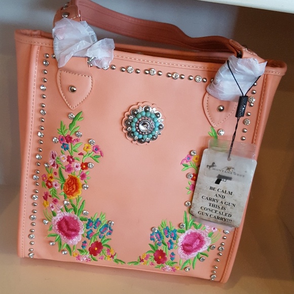 NEW Studded Conceal Carry Purse - Picture 2 of 7